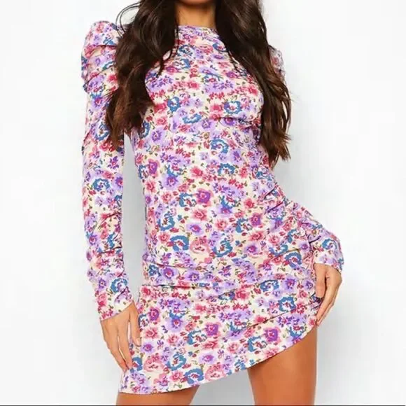 Tall Puff Sleeve Dress - Picture 1 of 11